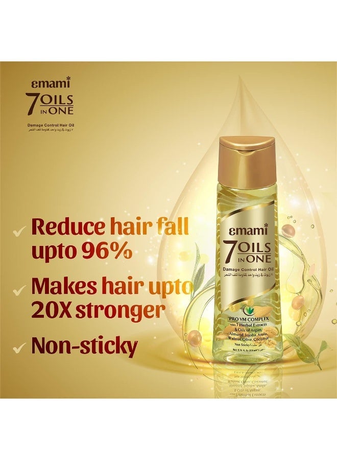 Emami 7 Oils in 1 Hair Oil - Nourishment & Strength (200ml) - Image 4